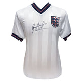 England FA 1986 Lineker Signed Shirt - Signed Memorabilia at Gift Moments