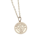 Manchester City FC Silver Plated Boxed Pendant - Necklaces at Gift Moments