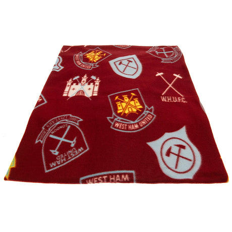 West Ham United FC Fleece Blanket HC - Blankets at Gift Moments