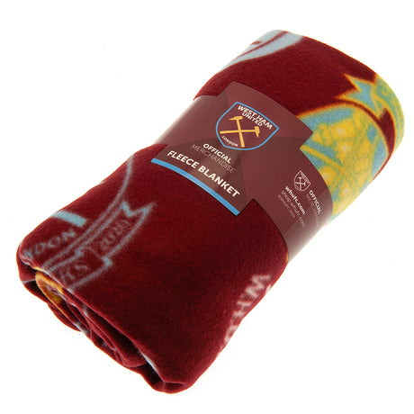 West Ham United FC Fleece Blanket HC - Blankets at Gift Moments