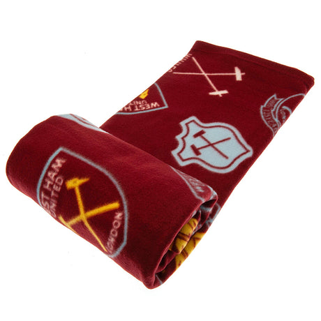 West Ham United FC Fleece Blanket HC - Blankets at Gift Moments