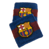 FC Barcelona Wristbands - Pack of 2 Soft Cotton Sweatbands - at Gift Moments