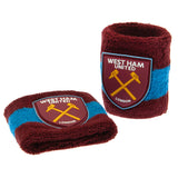 West Ham United FC Wristbands - Pack of 2 Cotton Sweatbands - at Gift Moments