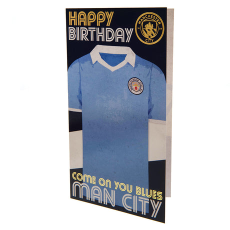 Manchester City FC Retro Birthday Card - Greeting Cards at Gift Moments