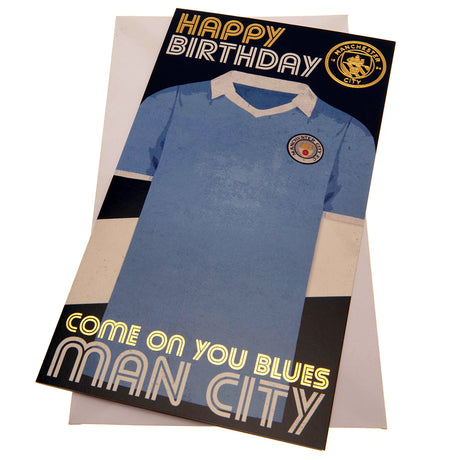 Manchester City FC Retro Birthday Card - Greeting Cards at Gift Moments