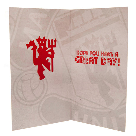 Manchester United FC Retro Birthday Card - Greeting Cards at Gift Moments