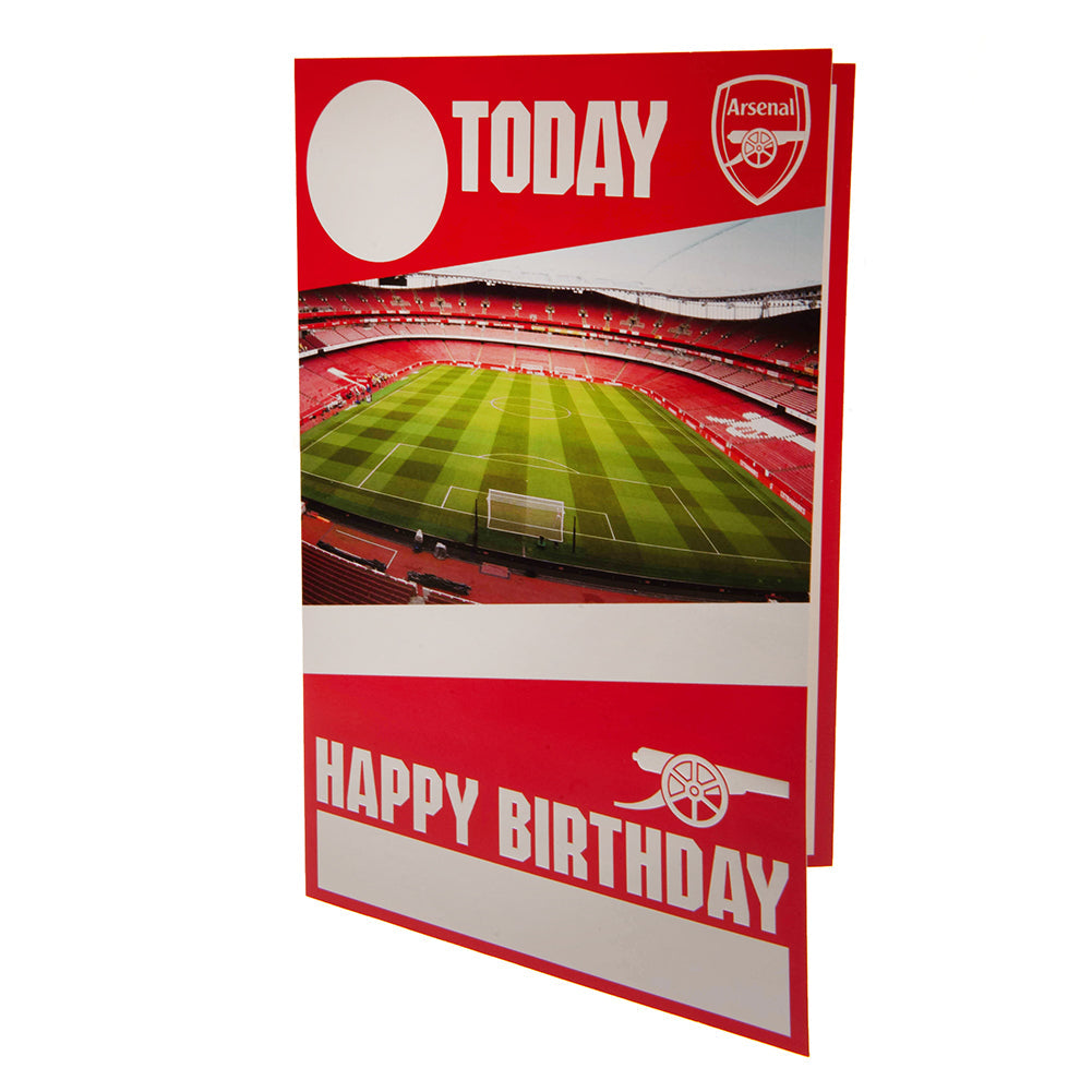 Arsenal FC Birthday Card With Stickers - Greeting Cards at Gift Moments