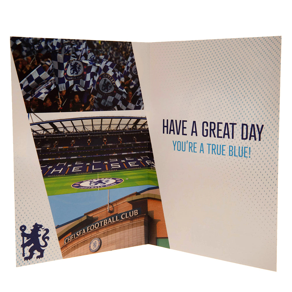 Chelsea FC Birthday Card With Stickers - Greeting Cards at Gift Moments