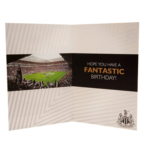 Newcastle United FC Birthday Card With Stickers - Greeting Cards at Gift Moments