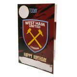 West Ham United FC Birthday Card With Stickers - Greeting Cards at Gift Moments