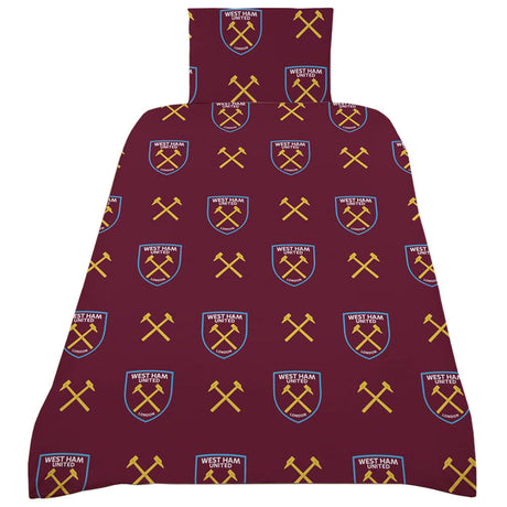 West Ham United FC Single Duvet Set CS - Bedroom at Gift Moments