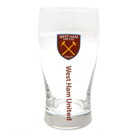 West Ham United FC Tulip Pint Glass - Glassware at Gift Moments