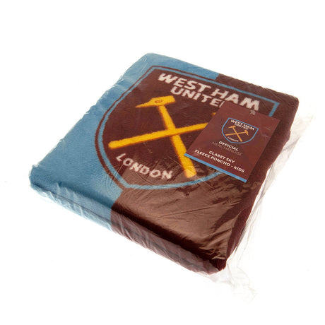 West Ham United FC Kids Poncho Blanket - Blankets at Gift Moments