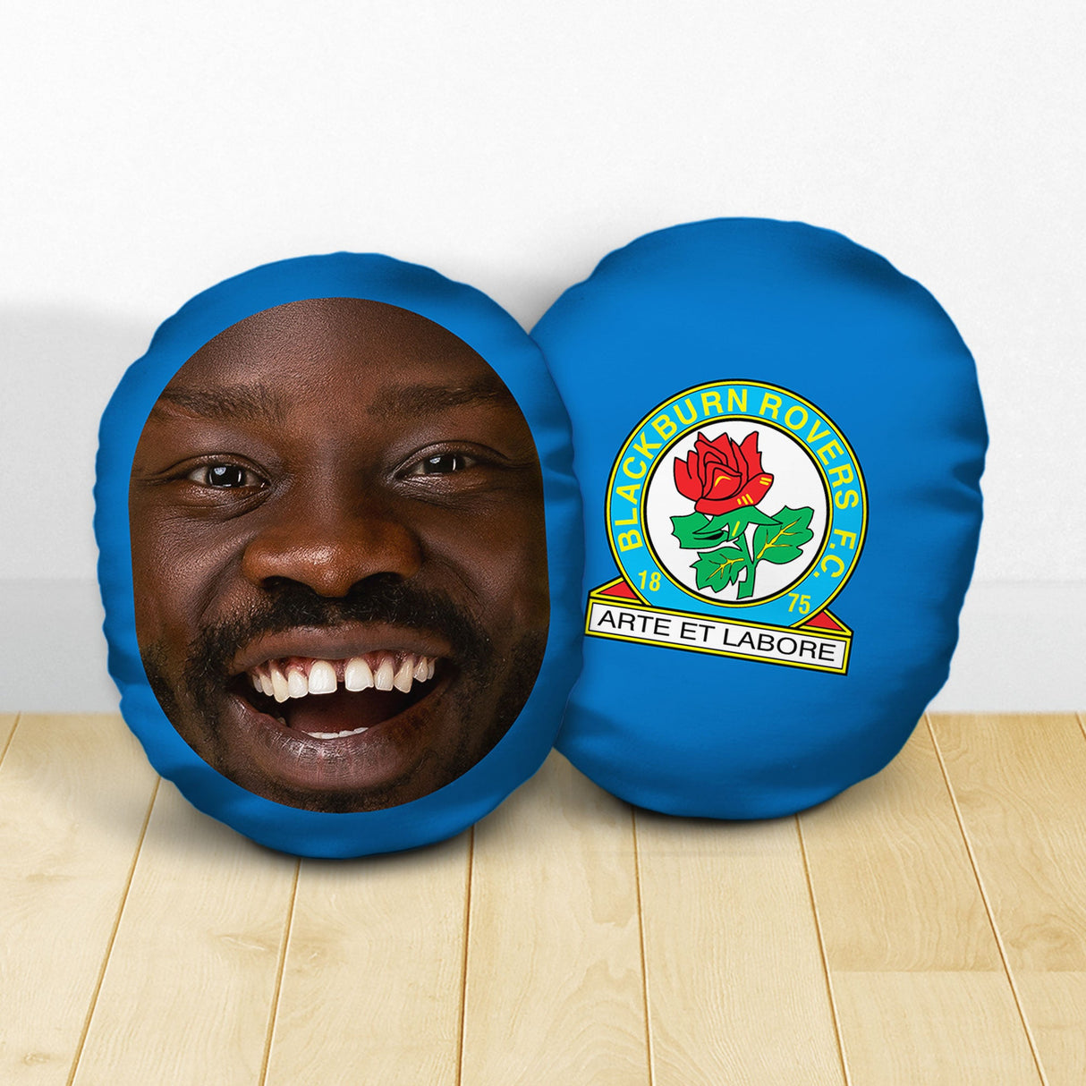 Personalised Blackburn Rovers FC Crest Mush Cush - Cushions at Gift Moments