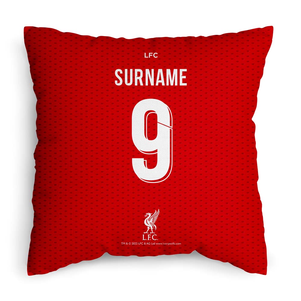 Personalised Liverpool FC Shirt 18" Cushion - Cushions at Gift Moments