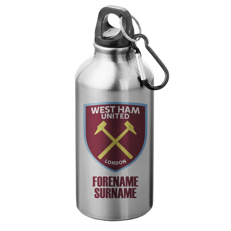 Personalised West Ham United FC Crest Water Bottle - Water Bottles at Gift Moments