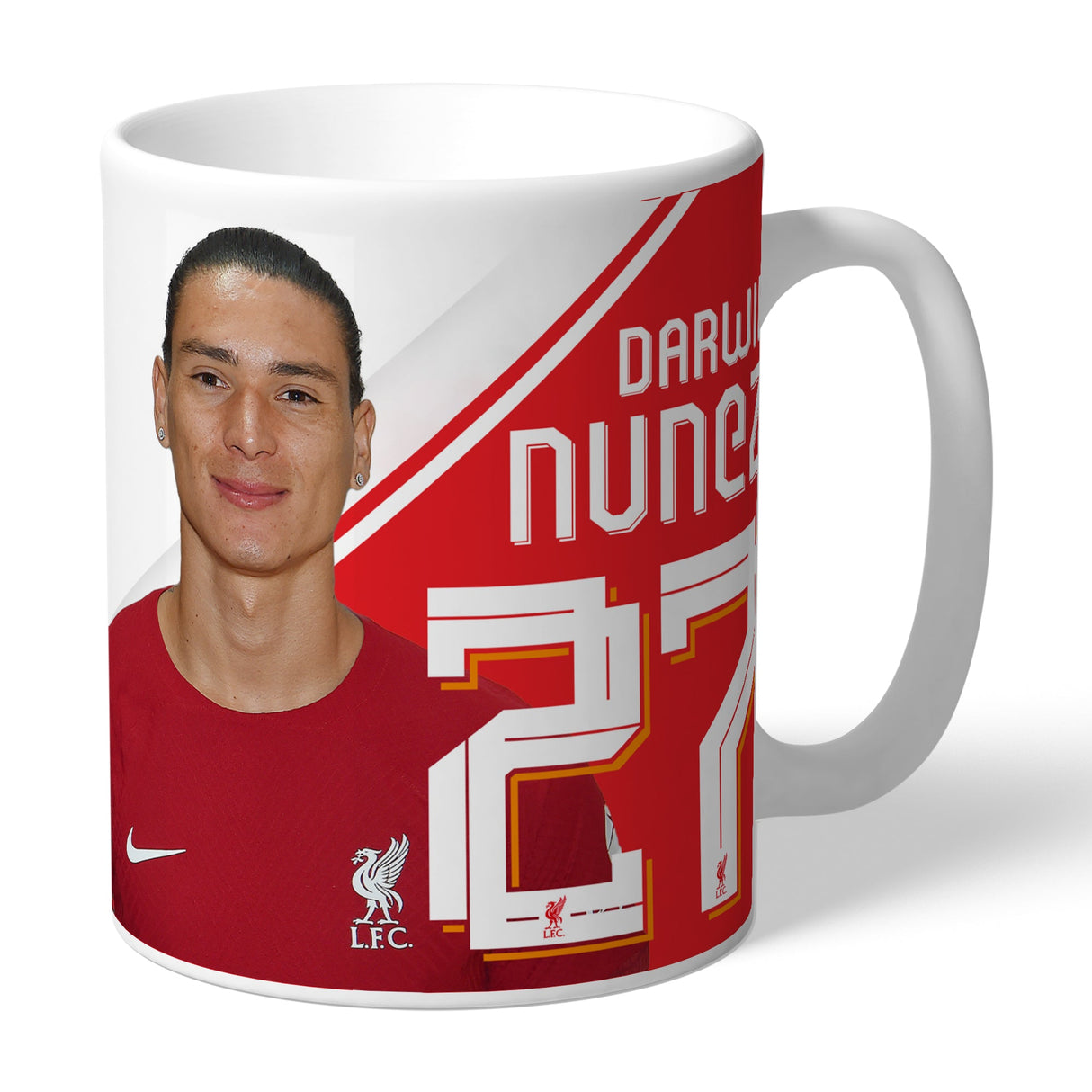 Personalised Liverpool FC Darwin Nunez Autograph Mug - Mugs at Gift Moments