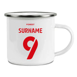 Personalised Nottingham Forest FC Enamel Mug - Mugs at Gift Moments