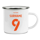 Personalised Luton Town FC Enamel Camping Mug: 1 - Mugs By Luton Town