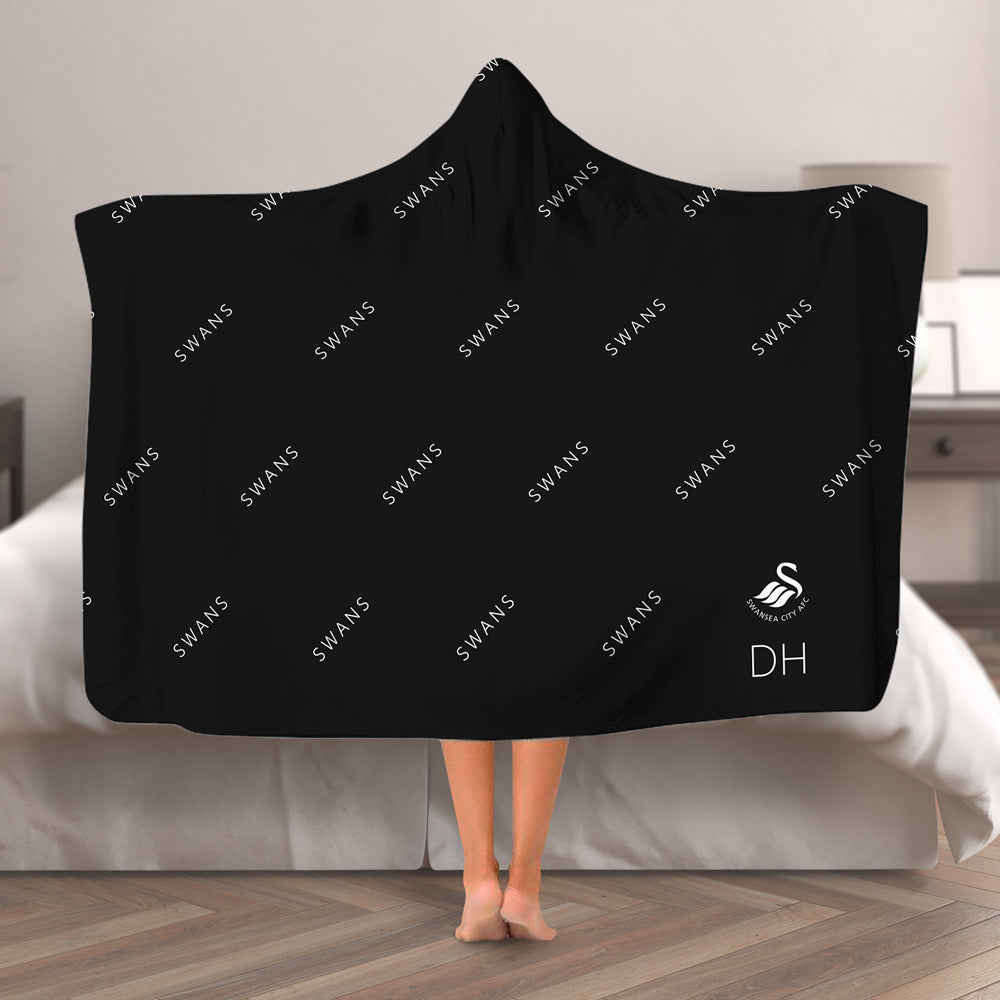 Personalised Swansea City AFC Adult Hooded Blanket - Blankets at Gift Moments