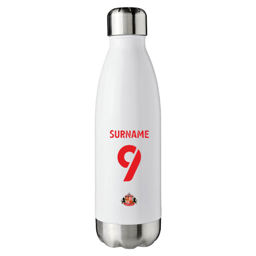 Personalised Sunderland AFC Back of Shirt Insulated Water Bottle - Water Bottles at Gift Moments