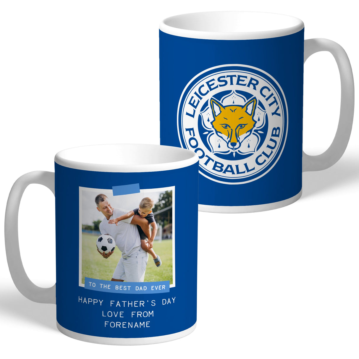 Leicester City FC Personalised Father’s Day Mug: 1 - Mugs By Leicester City