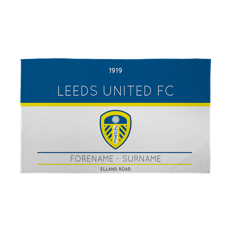 Personalised Leeds United FC Ticket Banner 5ft x 3ft - Flags & Banners at Gift Moments