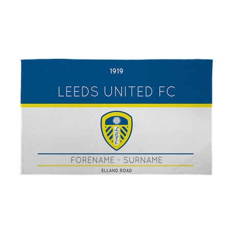 Personalised Leeds United FC Ticket Banner 5ft x 3ft - Flags & Banners at Gift Moments