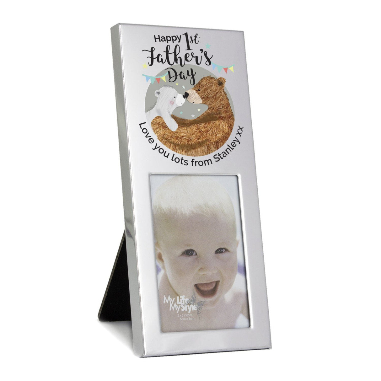 1st Fathers Day Daddy Bear 2x3 Photo Frame - Gift Moments