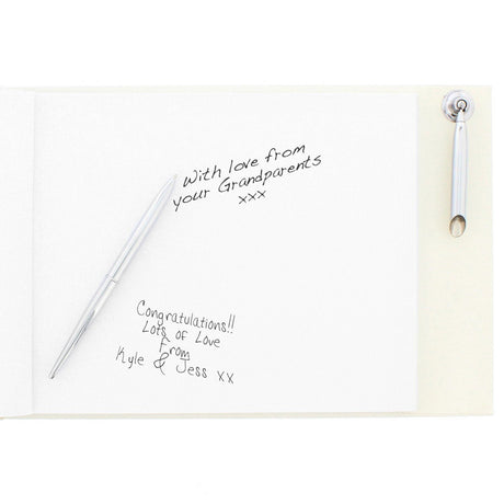 Personalised 25th Anniversary Guest Book & Pen: 5 - Guest Books By Gift Moments