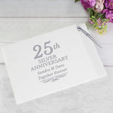 Personalised 25th Anniversary Guest Book & Pen: 2 - Guest Books By Gift Moments