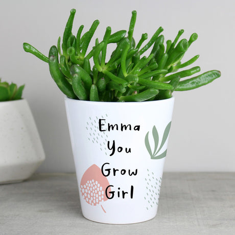 Personalised Abstract Pattern Plant Pot - Vases & Plant Pots at Gift Moments