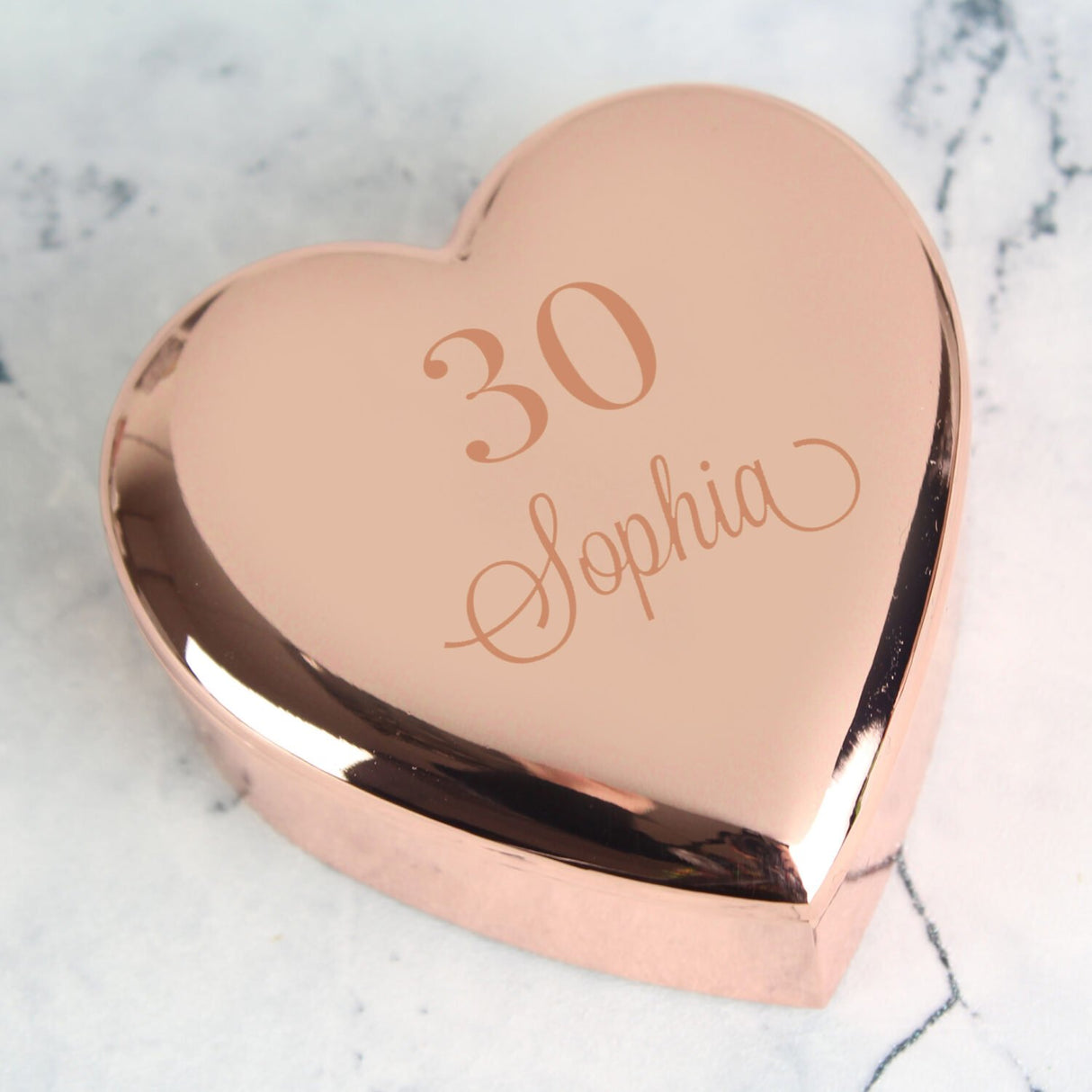 Age Rose Gold Heart Trinket Box - Gift Moments