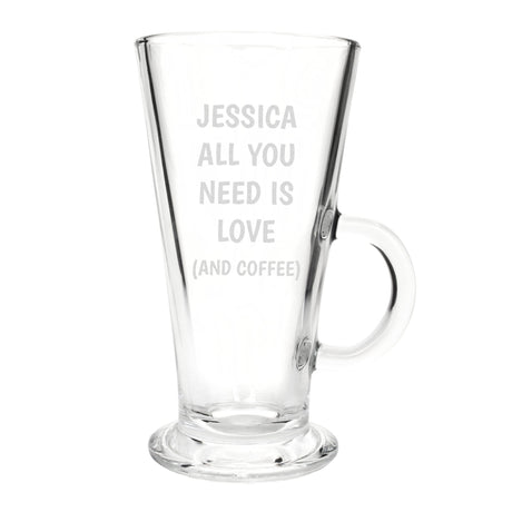 All You Need Is Love Latte Glass - Gift Moments