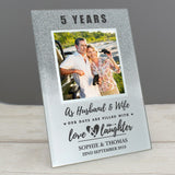 Personalised 4x4 Glitter Anniversary Photo Frame: 1 - Photo Frames By Gift Moments