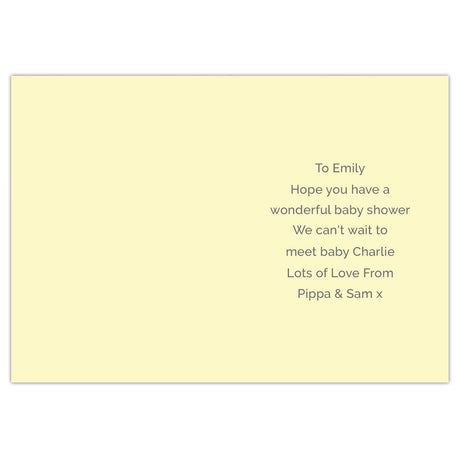 Personalised Baby Shower and New Baby Card - Greeting Cards at Gift Moments