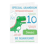 Personalised 'Be Roarsome' Dinosaur Card - Greeting Cards at Gift Moments