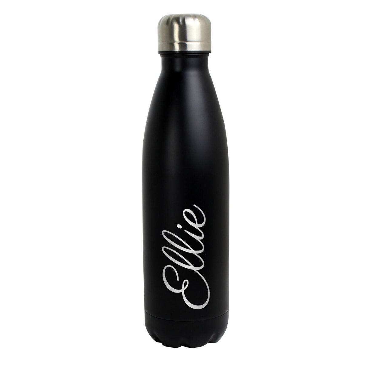 Personalised Black Metal Insulated Drinks Bottle - Water Bottles at Gift Moments