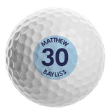 Personalised Big Age Golf Ball in Blue: 4 - Golf Balls By Gift Moments