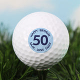 Personalised Big Age Golf Ball in Blue: 1 - Golf Balls By Gift Moments