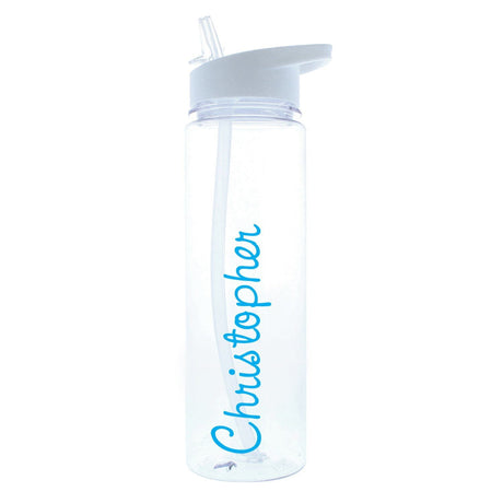 Personalised Island Inspired Blue Name Reusable Water Bottle - Water Bottles at Gift Moments