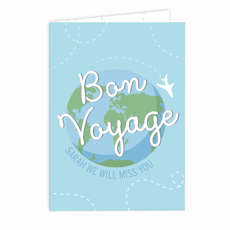 Personalised Bon Voyage Card - Greeting Cards at Gift Moments