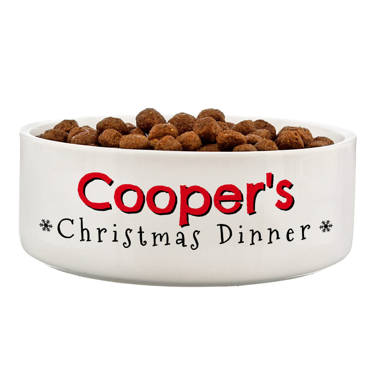 Personalised Christmas Dinner Medium Pet Bowl - Pet Products at Gift Moments