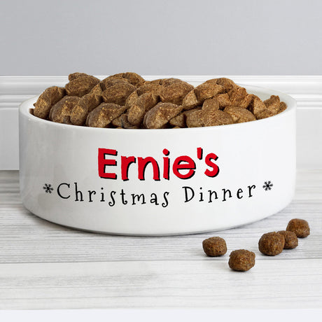 Christmas Dinner Medium Pet Bowl - Gift Moments