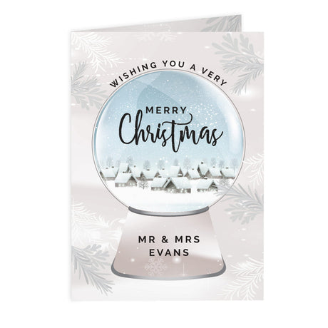 Personalised Christmas Snow Globe Card - Greeting Cards at Gift Moments