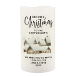 Personalised Christmas Town LED Candle - LED Lighting at Gift Moments