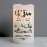 Personalised Christmas Town LED Candle - LED Lighting at Gift Moments