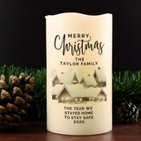 Personalised Christmas Town LED Candle - LED Lighting at Gift Moments