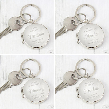 Personalised Classic Photo Keyring - Keyrings at Gift Moments