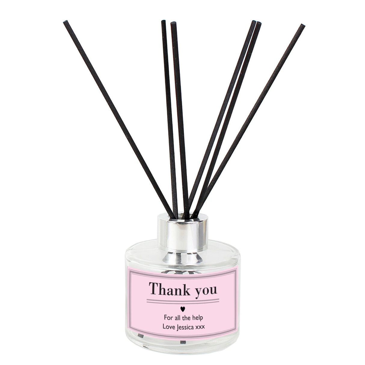 Personalised Pink Reed Diffuser: 3 - Reed Diffusers By Gift Moments